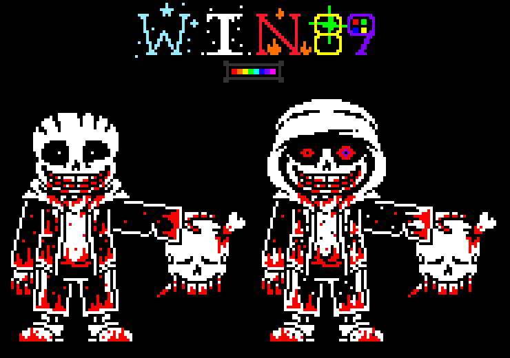 Insanity! Sans - battle Sprite - v1 by daunderspriter on DeviantArt