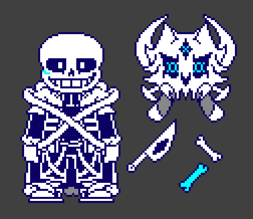 inverted colors sans death by bloxysans on DeviantArt