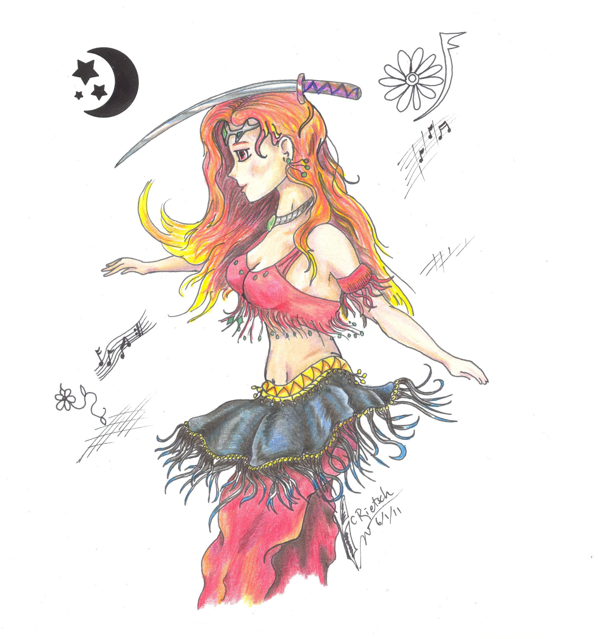 Mabinogi Harem Dancer Neshad by Black-Feather