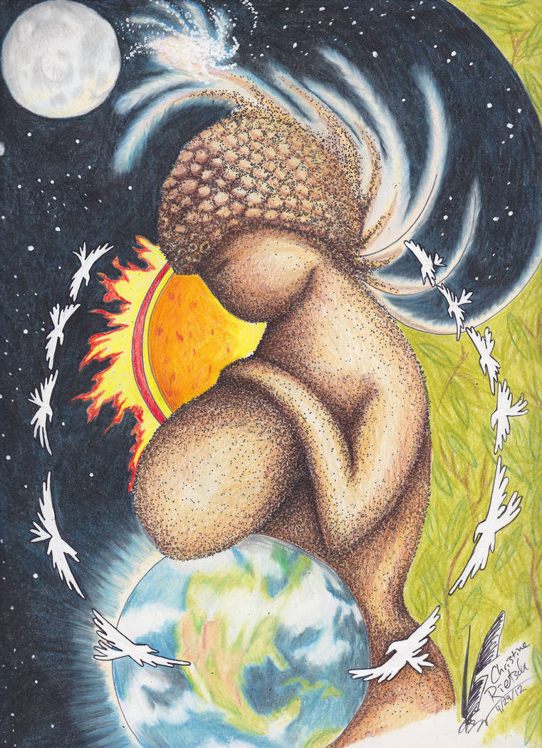 Tarot Card the World by Black-Feather