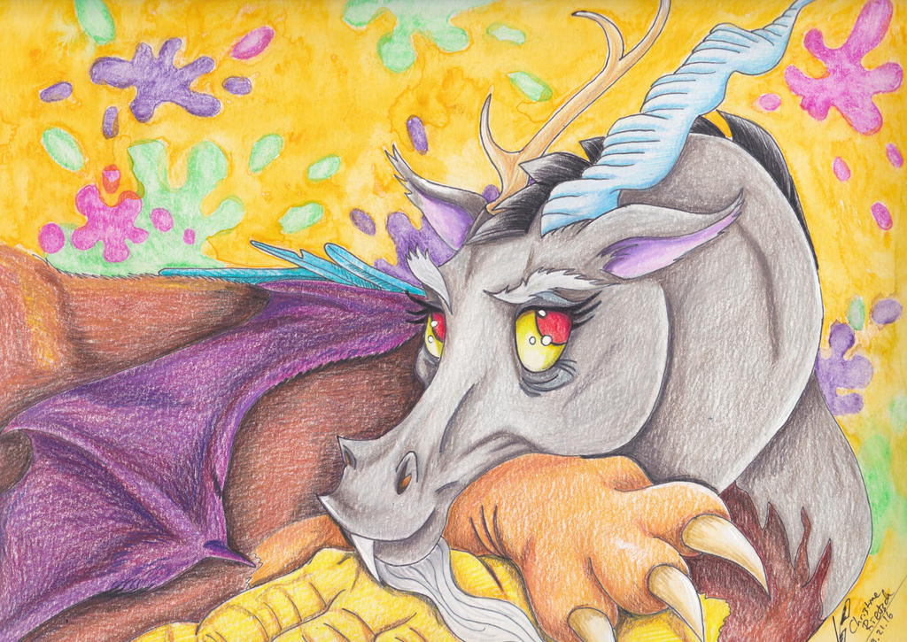 My Little Pony: Discord Portrait by Black-Feather