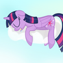 Twilight Sparkle napping