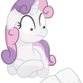 Sweetie Belle reads a very interesting story