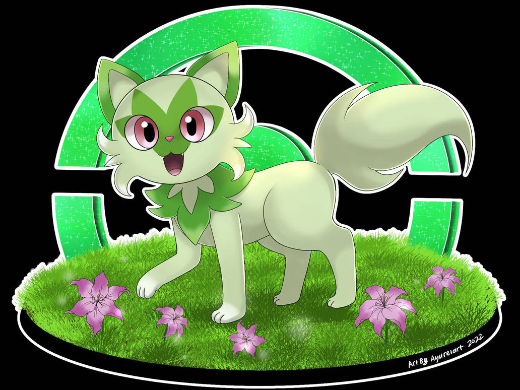 Sprigstito Sprigatito - pokemon by ayureiart on DeviantArt