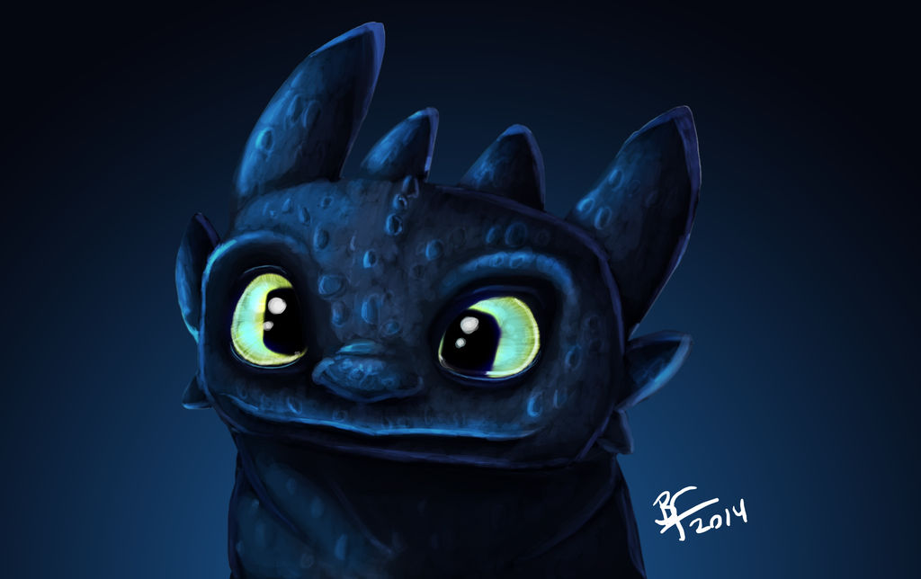 Toothless Painting by farrellart on DeviantArt