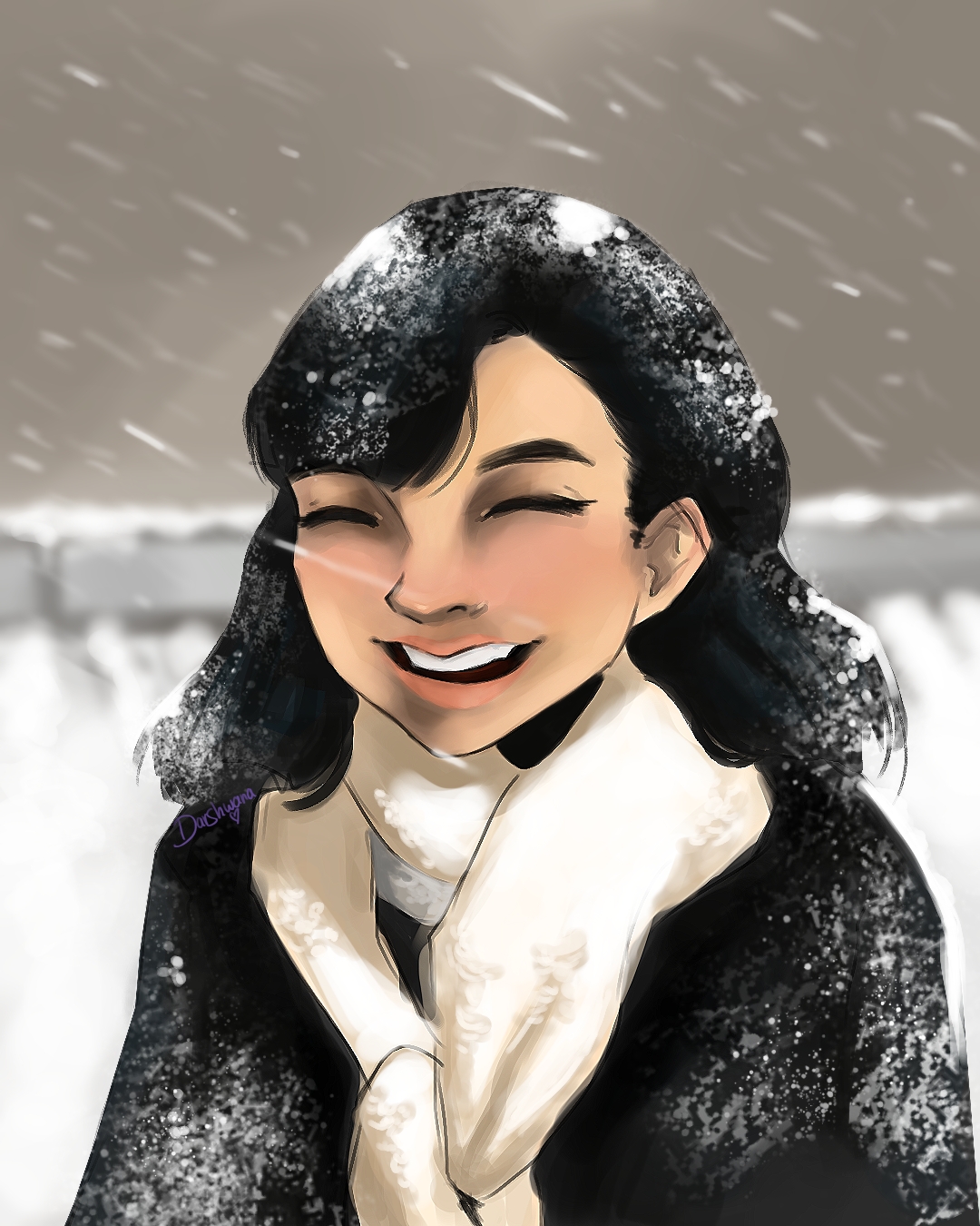 Deviantart Snow Snowy Day by darshwanapaints on DeviantArt