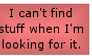 Finding Stuff Stamp