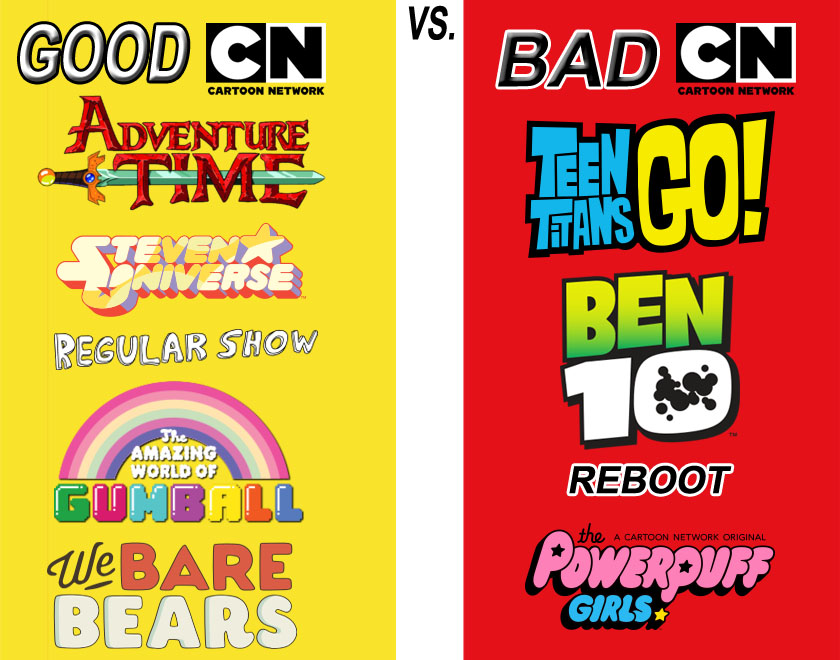 Good Cartoon Network vs. Bad Cartoon Network by Shevanda04 on DeviantArt Good Cartoon Network vs. Bad Cartoon Network by Shevanda04 on DeviantArt