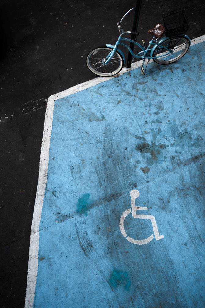 Handicap blue