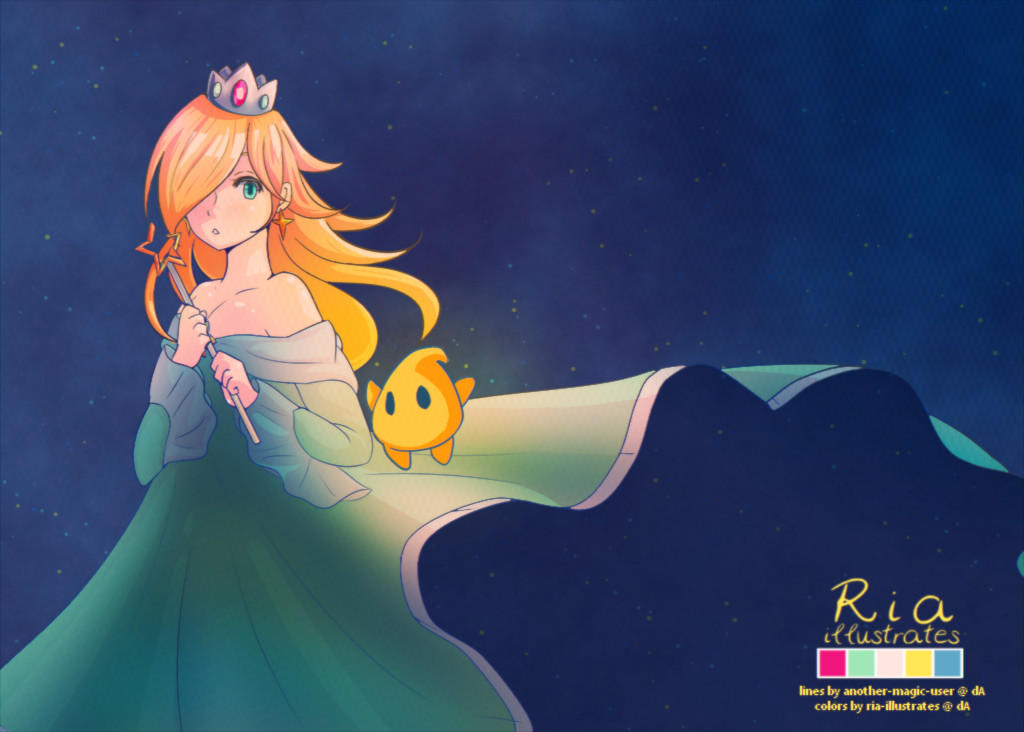 Rosalina And Luma By Ria illustrates On DeviantArt rosalina-and-luma-by-ria-illustrates-on-deviantart