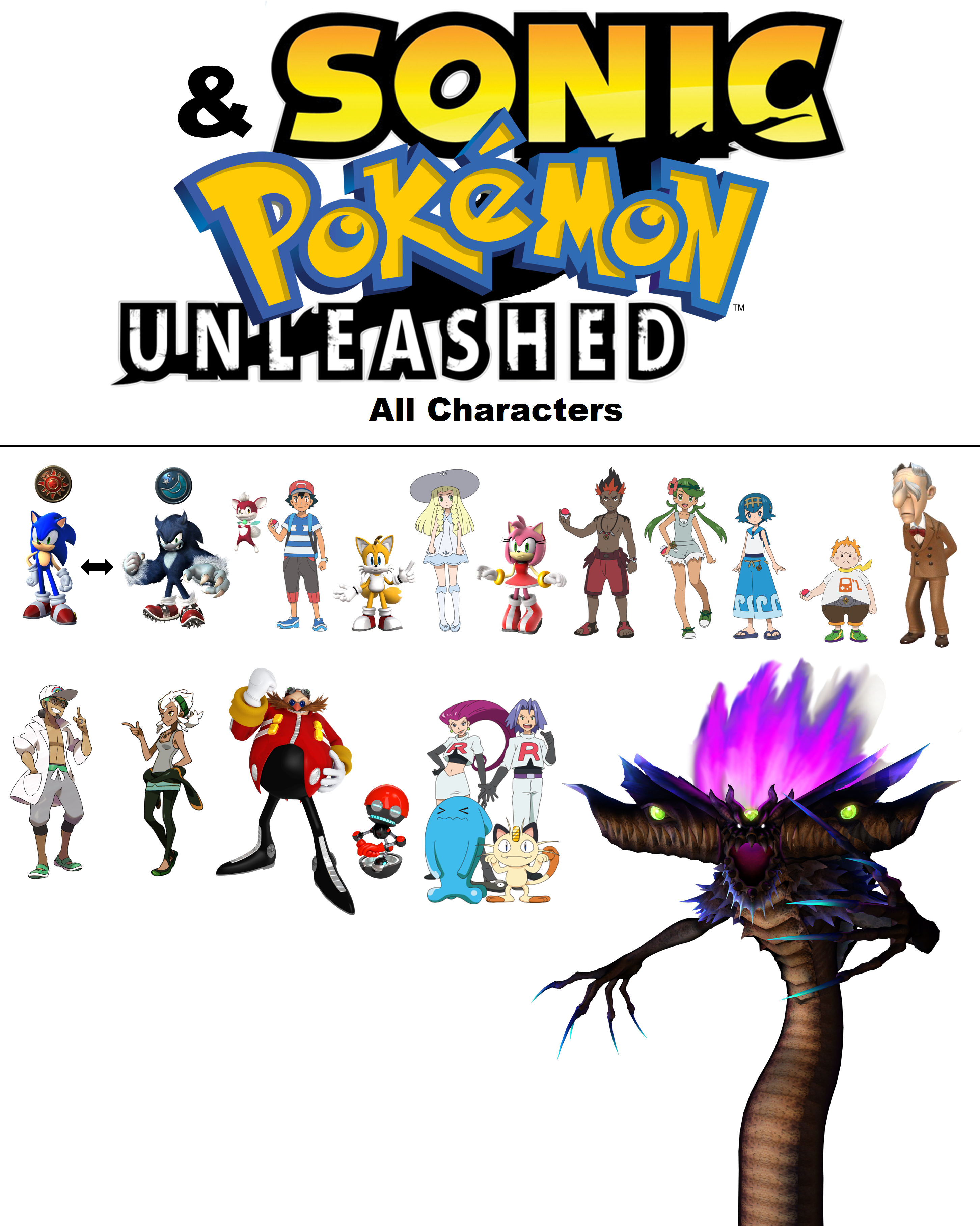 Sonic And Pokemon Unleashed All Characters By Csillag Jozef On Deviantart