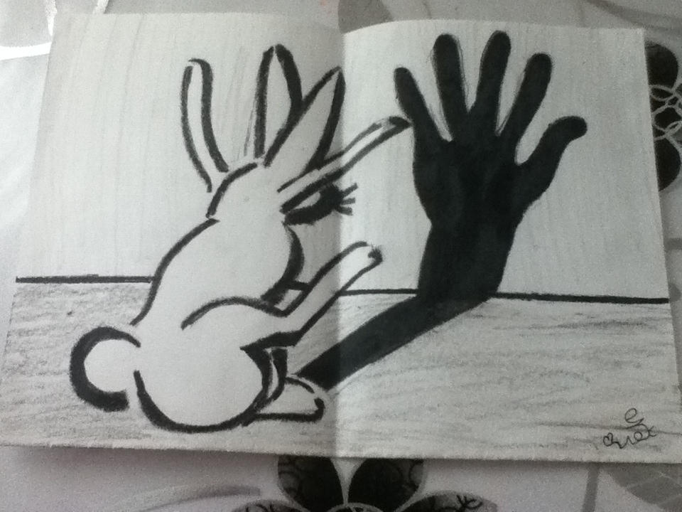 Ironic bunny shadow