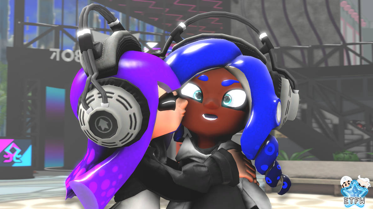 Agent Z Agent Z And Agent X - Cheek Kiss by EricoTheFandomWonder on DeviantArt