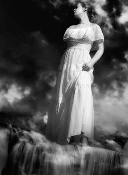 Woman of the Clouds BW