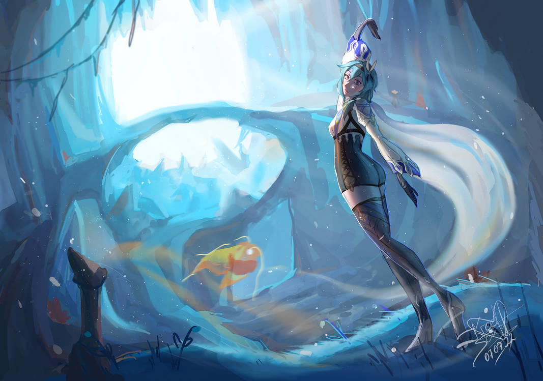 eula from genshin impact by kreescript on DeviantArt
