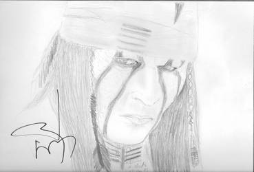 Johnny Depp-His signature on my Tonto