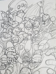 Mega Man X sketch