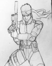 Solid Snake drawing