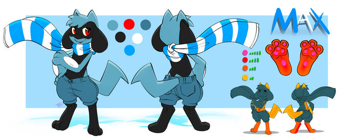 Max The Riolu (Reference Sheet)