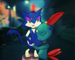 Tomy the shiny Purrloin and Beliel the Sneasel