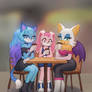 My ocs and Rouge the bat