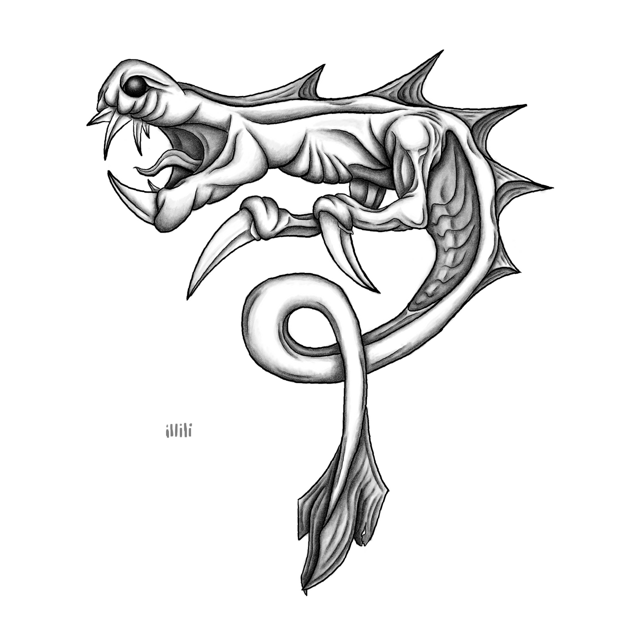 Snake Model Fish Snakefish by illili0 on DeviantArt