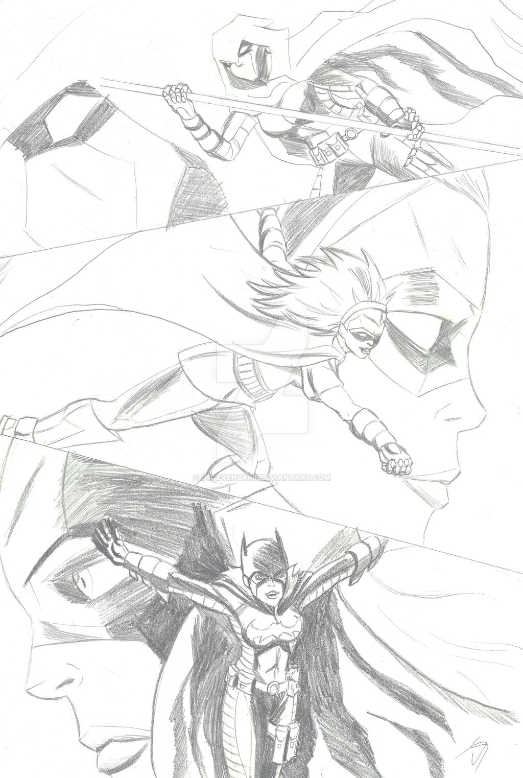 The Faces of Stephanie Brown (Pencils)