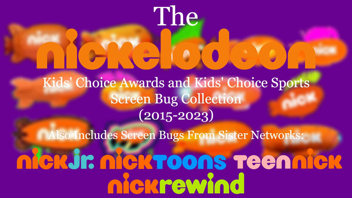 The Nickelodeon KCA and KCS Screen Bug Collection by LogoFan100 on