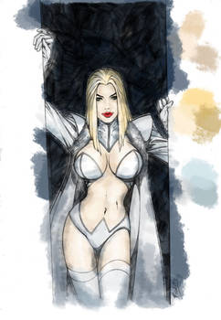 White Queen and another test over Hard Brushes