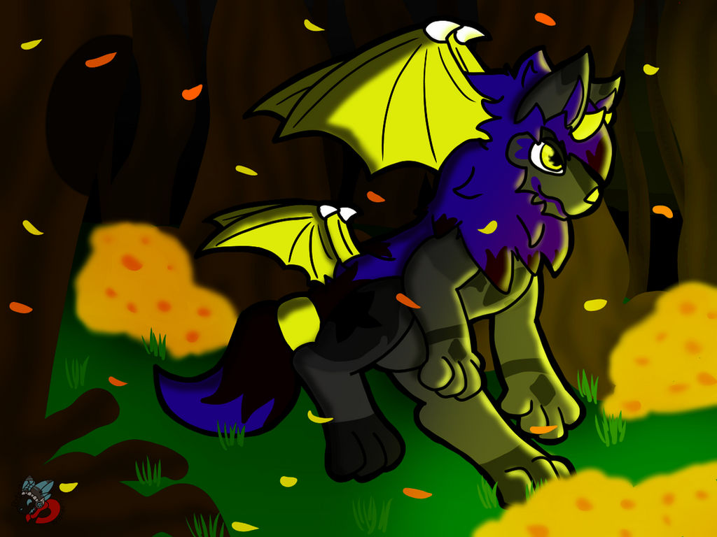 Protogen Falling A Walk Through the Falling Leaves by Byte-the-Protogen on DeviantArt