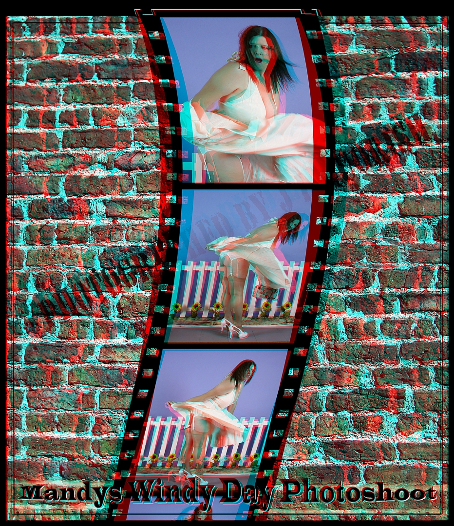 3D Film Strip anaglyph half colour