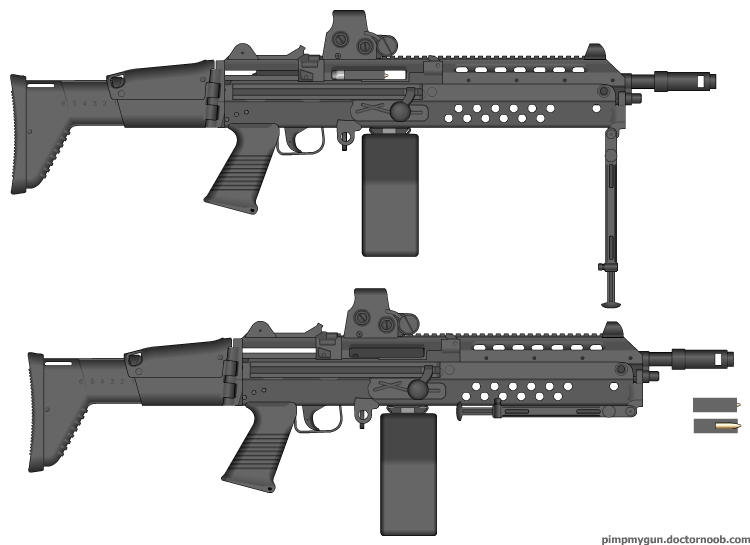 Basic Lmg Caseless LMG by TheQRoks on DeviantArt