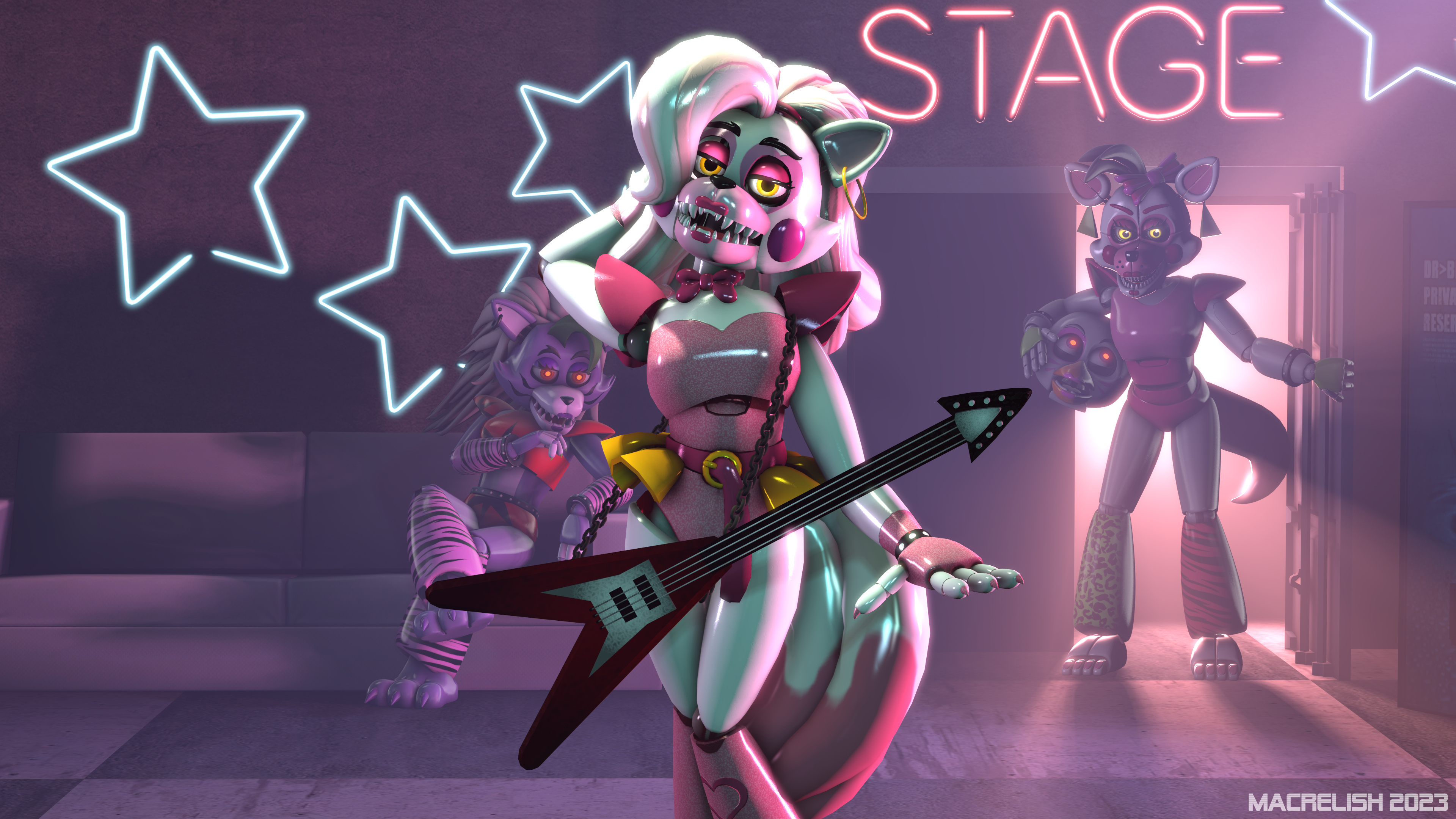 Fnaf Sb Roxy Poster by officiallydumbb on DeviantArt