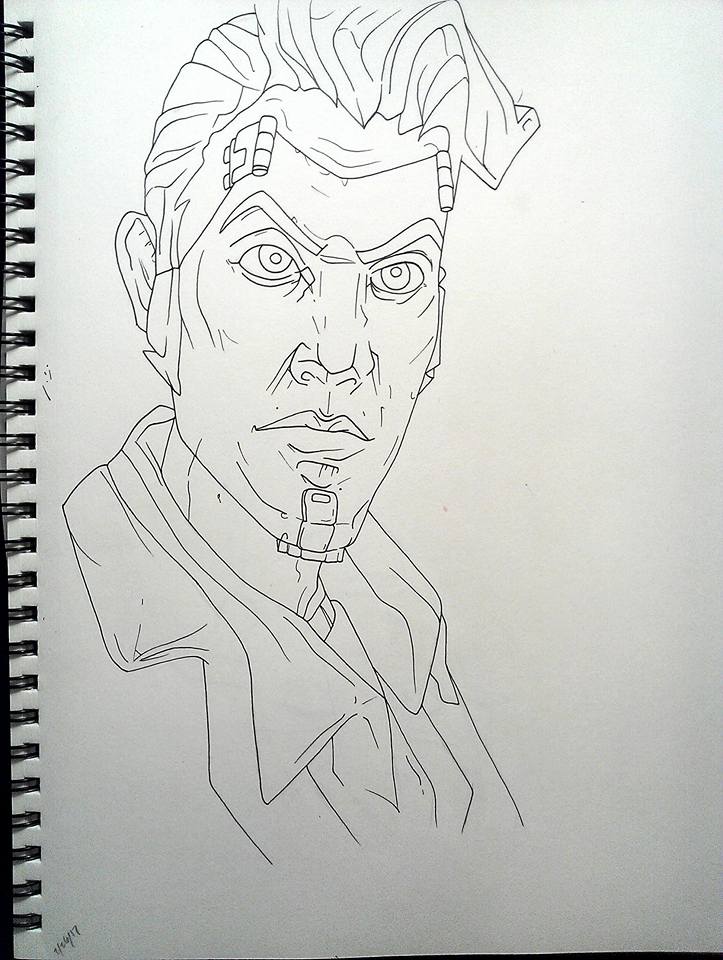 Handsome Jack outline