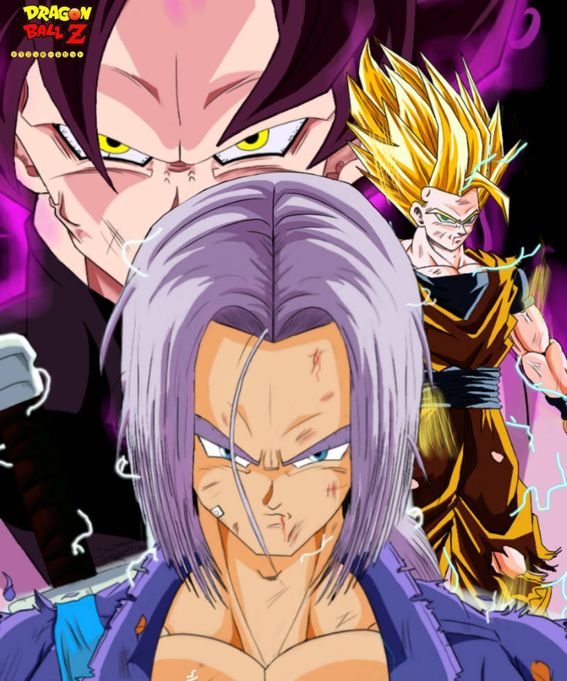 Poster Black Goku Ultra Ego Con Trunks Del Futuro by IlustracionesZappe on  DeviantArt