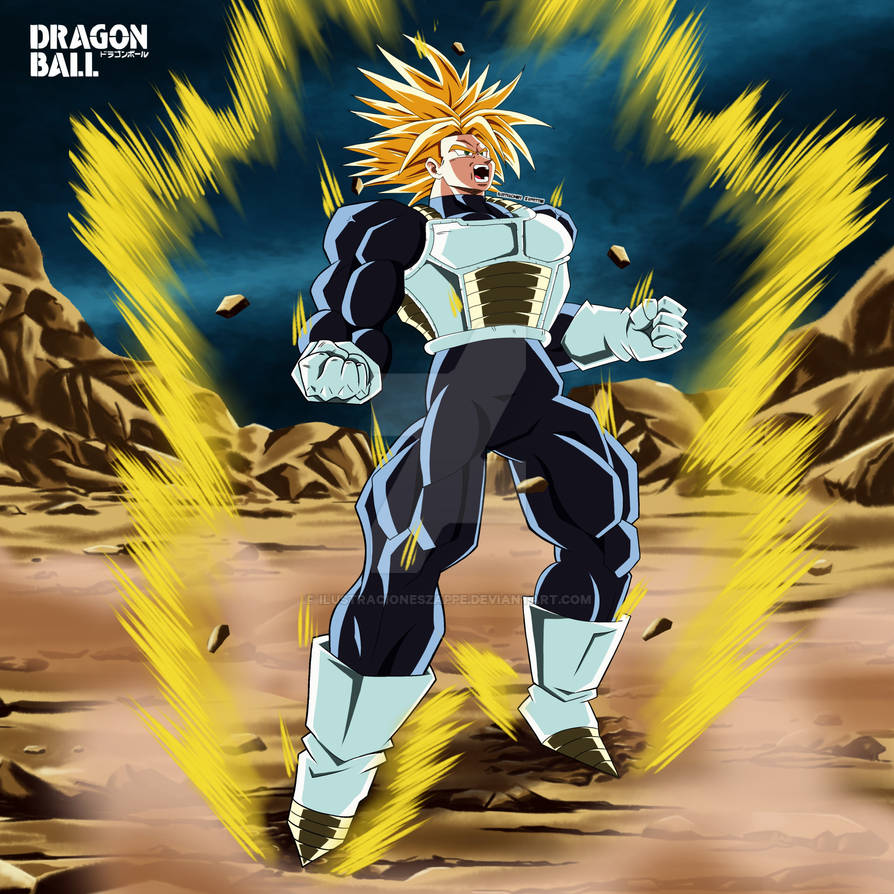 Trunks Del Futuro Ultra Ssj Comision by IlustracionesZappe on DeviantArt