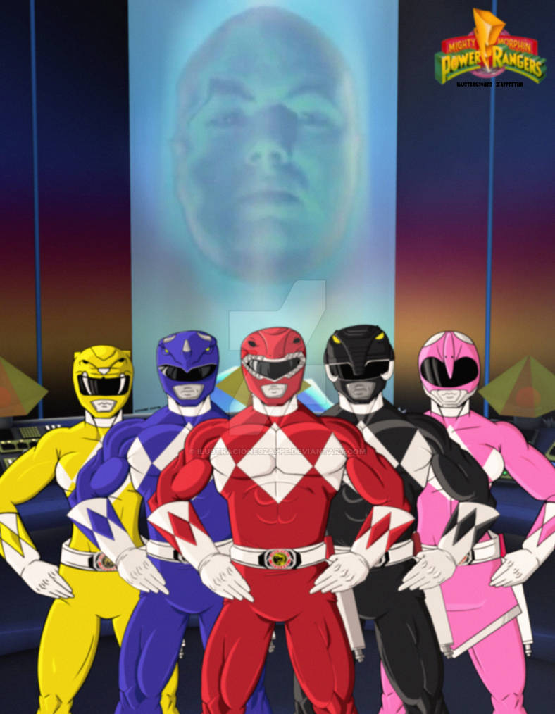 Power Ranger Clasica Formacion by IlustracionesZappe on DeviantArt