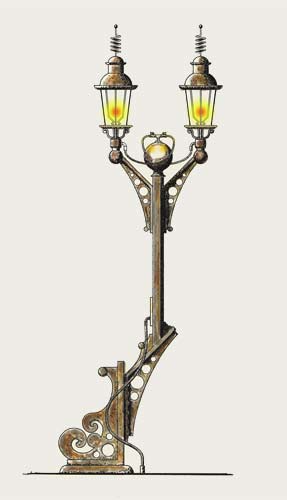 Steampunk Street Lamp