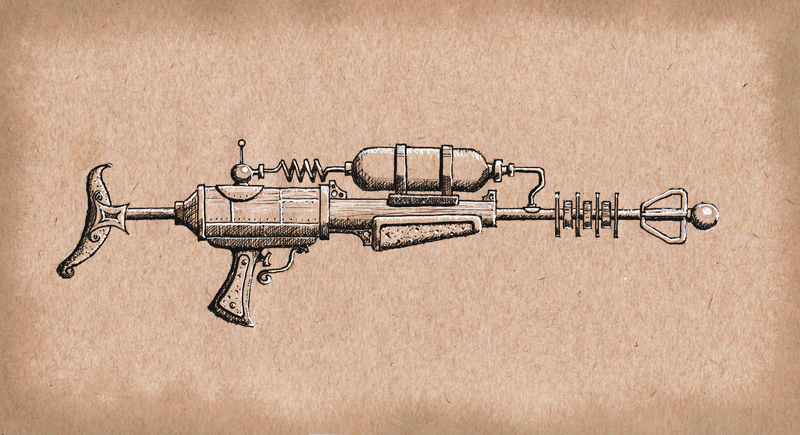 Steampunk Carbine Raygun