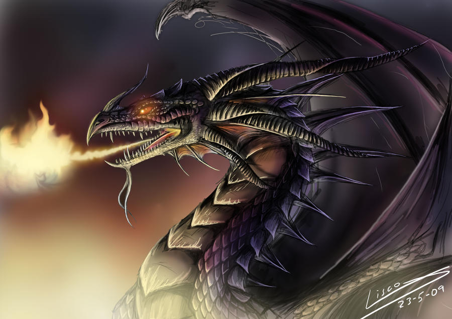 Portrait of a Black Dragon