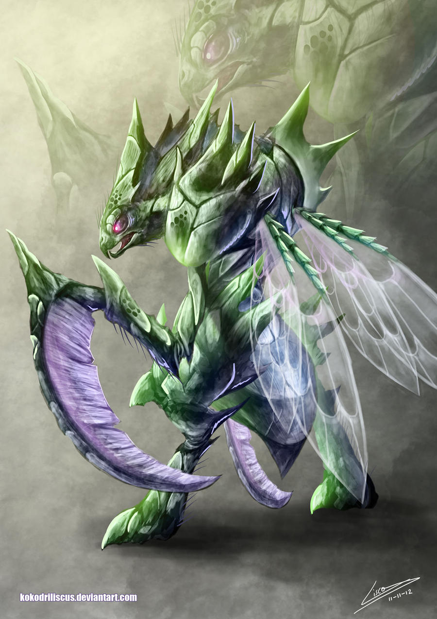 7 Days of Pokemon- Scyther by godzilla719 on DeviantArt