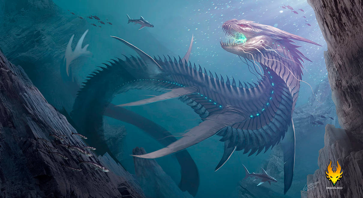 Abyssal dragon (commission) by Dragolisco on DeviantArt