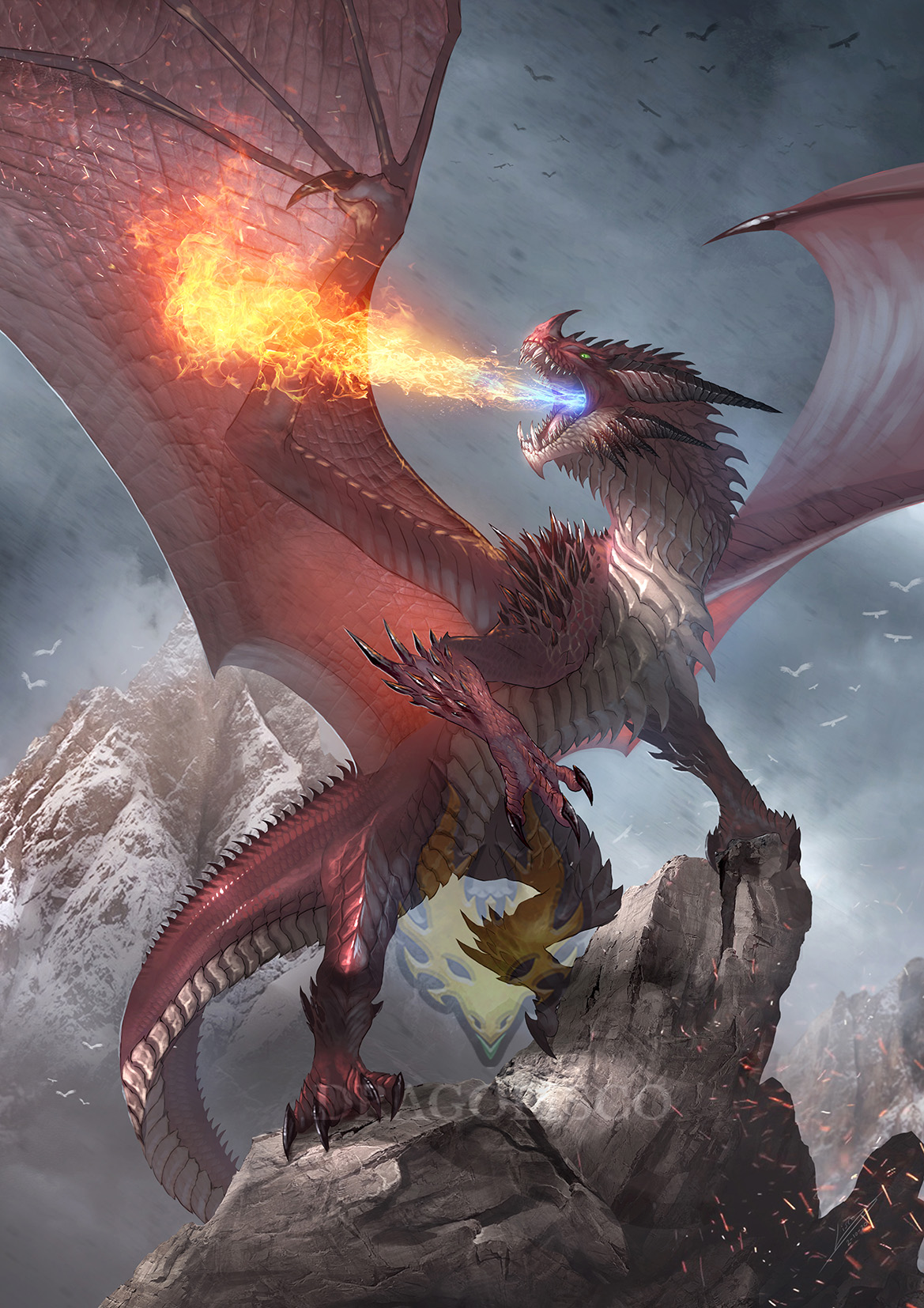 Red Dragon / Book cover art by Dragolisco on DeviantArt