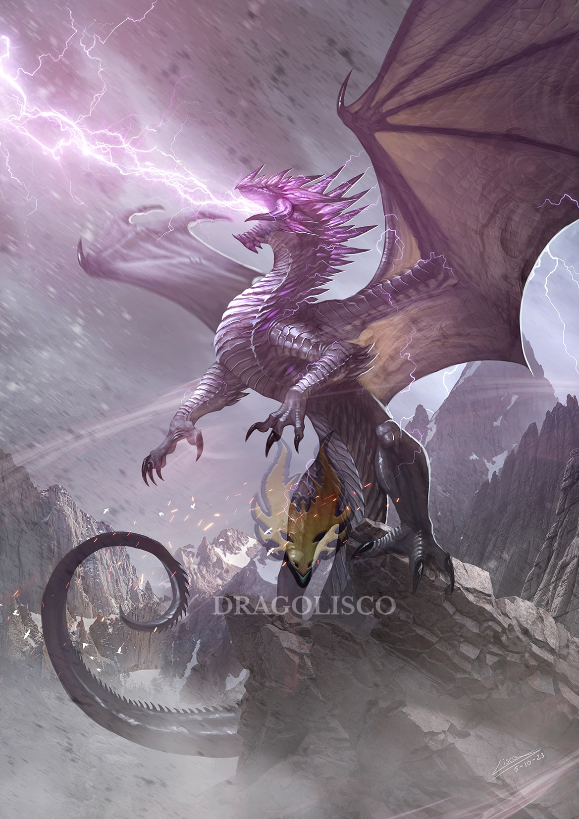 Dragon Rakis Raikiri Dragon (Commission) by Dragolisco on DeviantArt