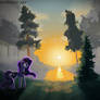 Luna god rays