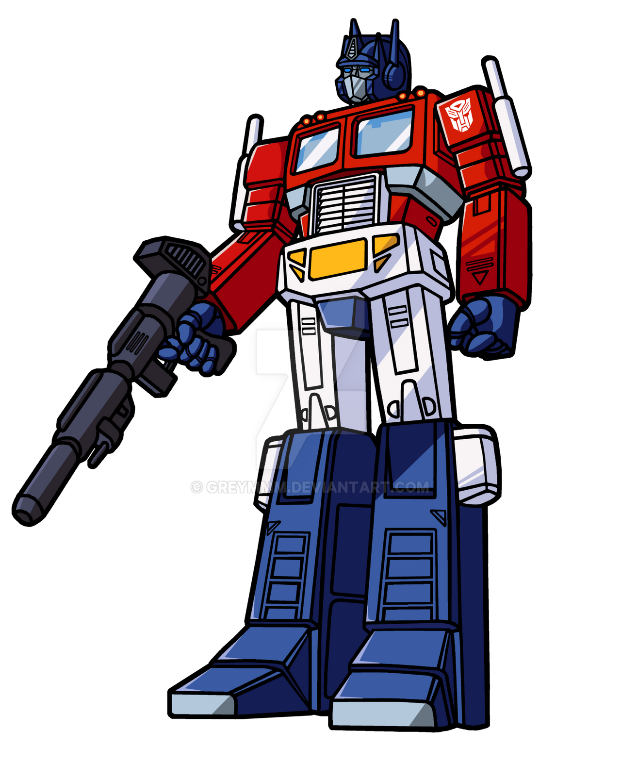 Optimus Prime Cartoon V2 by greymmm on DeviantArt
