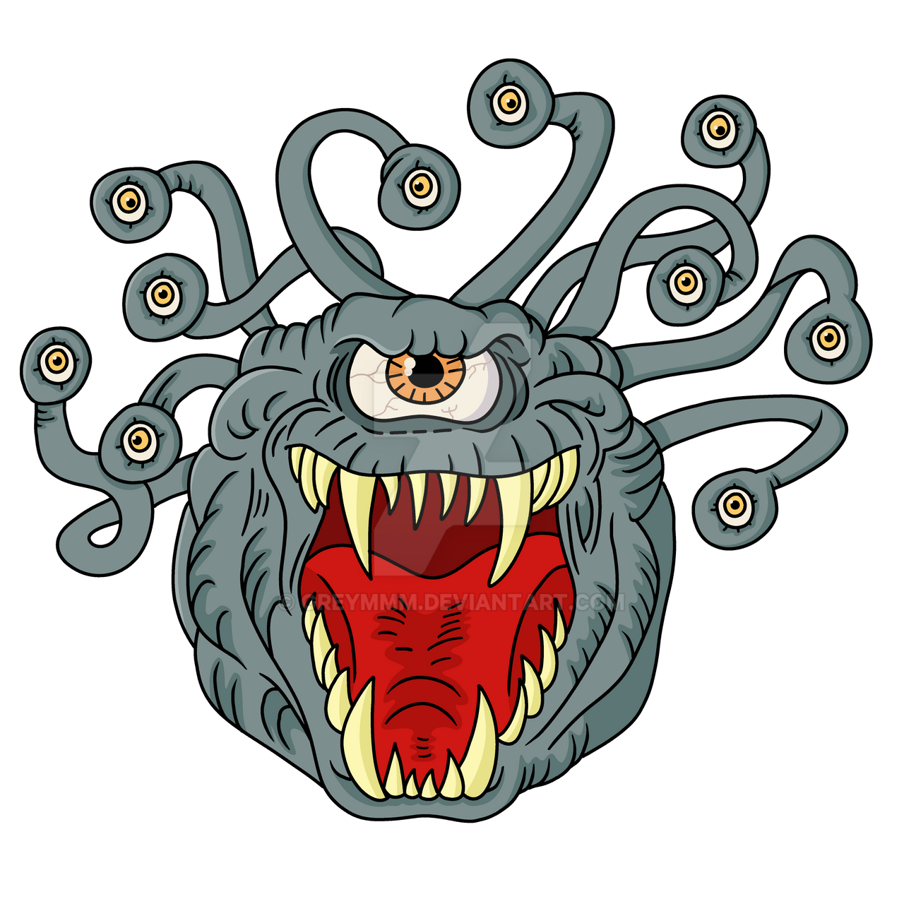 Dungeons and Dragons Cartoon Beholder V2 by greymmm on DeviantArt