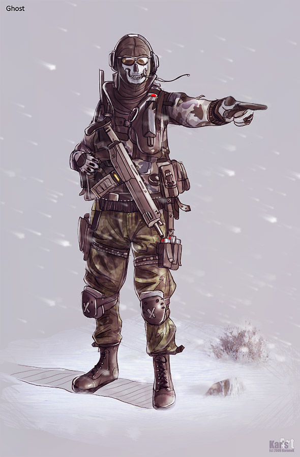 MW2: Ghost by zerotozune on DeviantArt