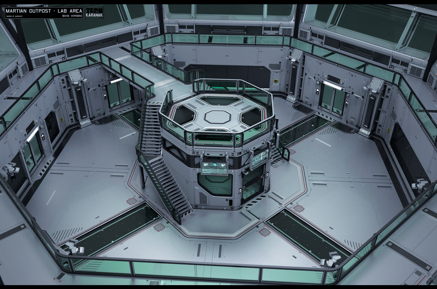 Martian outpost - Lab Area by KaranaK