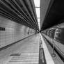 metro station in Black and White